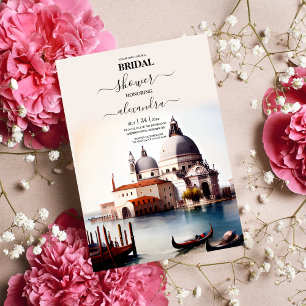 Invitation Aquarelle Whimsical Italien Destination Bridal