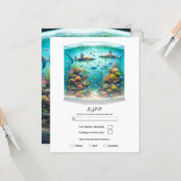 Aquarium aquatique de requins et poissons RSVP