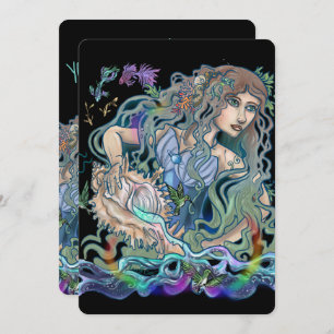 Invitation Aquarius Zodiac