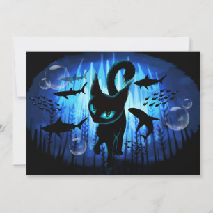 Invitation Aquaticat - Chat surréaliste en Imaginaire profond