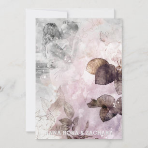 Invitation *~* AR26 Ephemera QR Victorian RSVP Mariage PHOTO