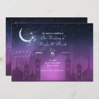 Arabe Nights Marocain violet Moonlight Mariage