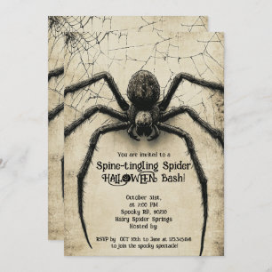 Invitation 🕷️ Araignée à picotements épineux HALLOWEEN Bash