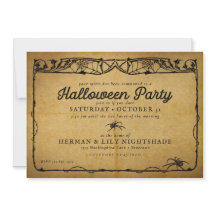 Araignée d'Halloween | Parti gothique Vintage