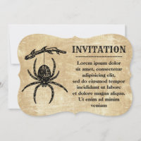 Araignée vintage suspendue à une branche
