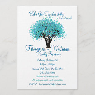 Invitation Arborescence de réunion familiale