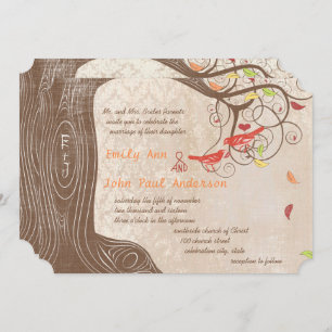 Invitation Arborescence des couleurs d'automne sur l'Invitati