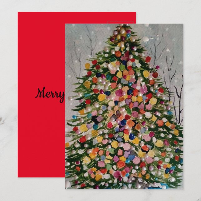 INVITATION ARBRE DE NOËL (Devant / Derrière)