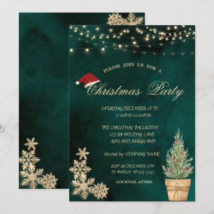 Invitation Arbre de Noël, Fête de Noël des Flèches de neige d