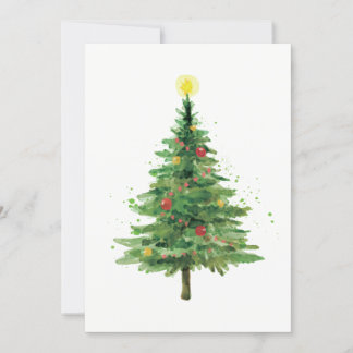 Invitation Arbre de Noël simple | Soirée