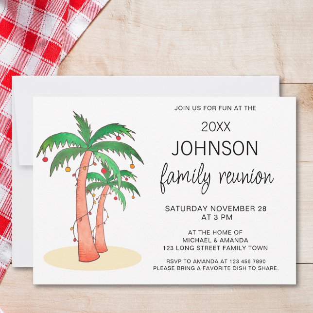 Invitation Arbre de réunion de famille (Créateur téléchargé)
