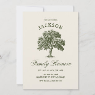 Invitation Arbre de réunion de famille Moderne Classique Gi