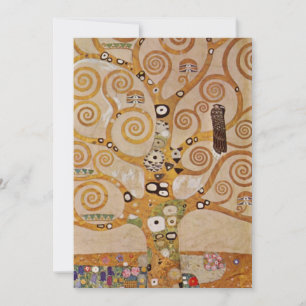 Invitation Arbre de vie de Gustav Klimt, Art Nouveau stylisé