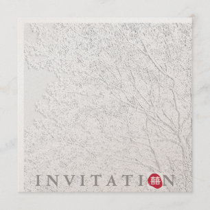 Invitation Arbre de Vie/Double Bonheur Oriental Mariage