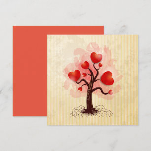 Invitation Arbre des coeurs