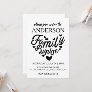 Invitation arbre famille se réunir réunion famille