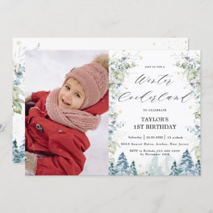 Invitation Arbres alpins Hiver Onederland 1er anniversaire Ph