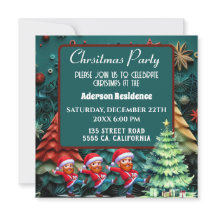 Arbres de Noël verts 3d | Dansée drôle de Vangogh