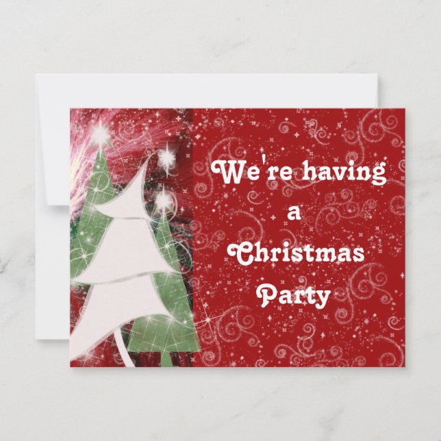 INVITATION ARBRES DE VACANCES DE LUTIN (Devant)