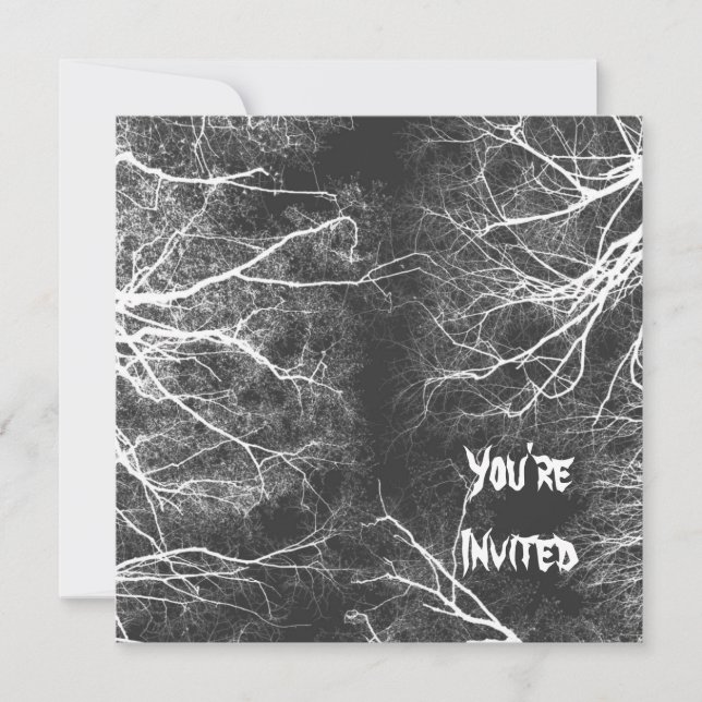 Invitation Arbres effrayants (Devant)