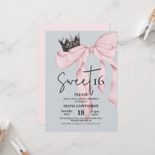 Invitation Arc 16e Anniversaire ⎮Moderne Rose Sweet 16