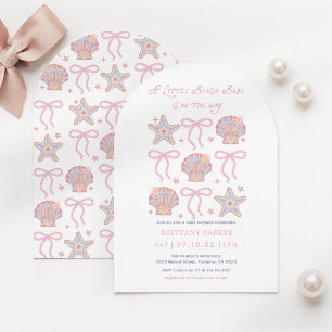 Invitation Arc de Baby Shower Fille d'Été Beach Babe