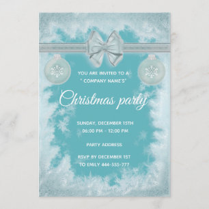 Invitation Arc de givre fête de Noël d'entreprise