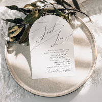 Arc de script Whimsical juste Love Mariage