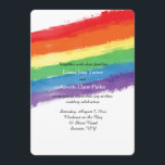 Invitation Arc-en-Ciel de l'Amour qui Triomphe<br><div class="desc">Une invitation à l'aquarelle et arc-en-ciel parfaite pour toute célébration GLBT. Conçue par Freepik. La carte est facile à personnaliser avec votre libellé, police, couleur de police, options de forme de papier et choix parmi six types de papier.Pas exactement ce que vous cherchez ? Tous nos produits peuvent être conçus...</div>