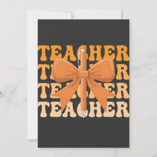 Invitation Arc en Cœur de Professeur pour la Rentrée Coquette