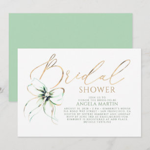 Invitation Arc en Sage Élégant Romantique Baby Shower de Mari