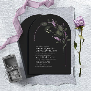 Invitation Arc Floral doux Mariage Lilac Arch ID998