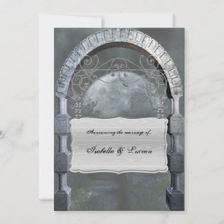 Invitation Arc gothique Plaque Vampire Goth Mariage