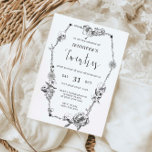 Invitation Arc gothique tiré à la main 30e fête d'anniversair<br><div class="desc">Conçu pour se coordonner avec notre collection de fleurs à main gothique, cette invitation de fête de 30e anniversaire présente des fleurs et des crânes à main unique en forme d'arc. Convient pour moody, sombre gothique thème mariage. Pour une personnalisation plus avancée de cette conception, par exemple la modification de...</div>