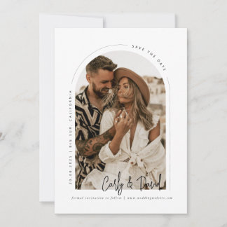 Invitation Arc minimal Enregistrer l'invitation de date