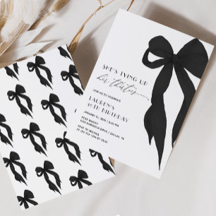 Invitation Arc noir chic pour ses trente ans 40e anniversaire