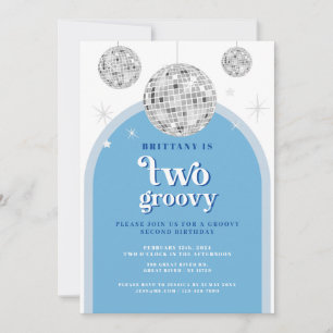 Invitation Arc rétro Disco de la Blue Navy