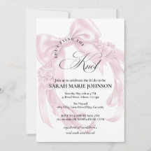 Arc rose Elle fait un nœud Enterrement de vie de j