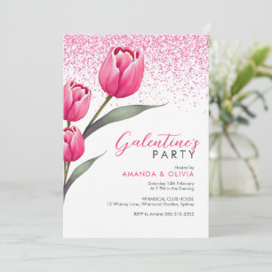 Invitation Arc rose Moderne Galentine's Day