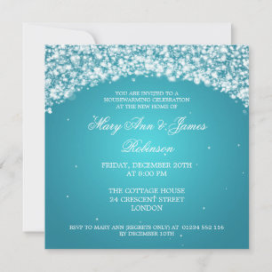 Invitation Arc Turquoise de la fête du réchauffement des mais
