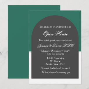 Invitation Arc vert moderne Business Business Party