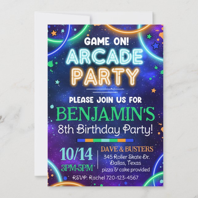 Invitation Arcade, Invitation Arcade Llow (Devant)