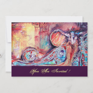 Invitation ARCADIE - PLANTE Bleu rouge