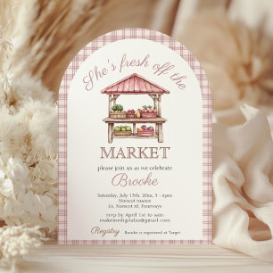 Invitation Arch Elle est fraîche de la Fête des mariées rose
