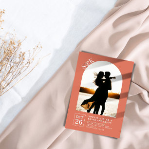 Invitation Arch moderne I Photo I Terracotta I Mariage