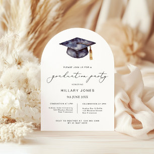 Invitation ARCH Moderne minimaliste Calligraphie de graduatio