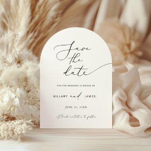 Invitation ARCH Moderne minimaliste calligraphie Enregistrer