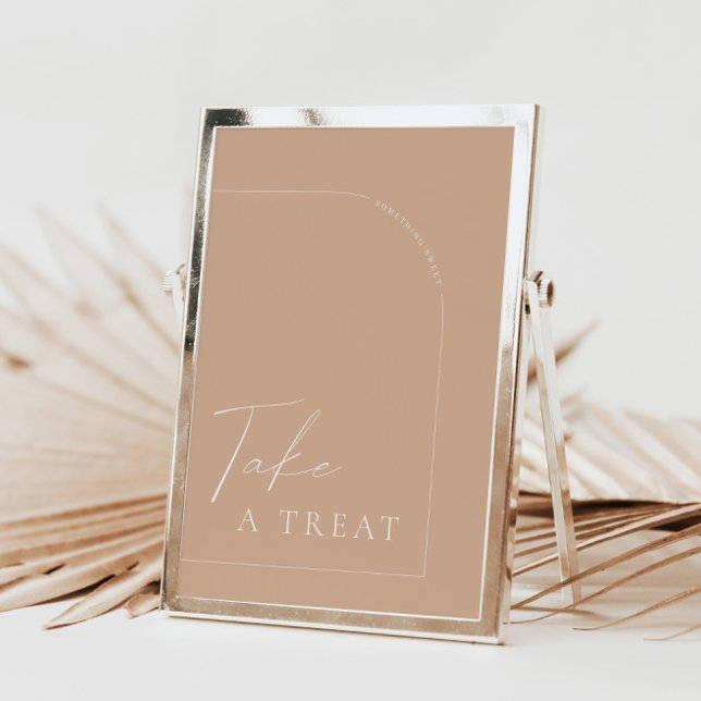 Invitation Arch Moderne Tan Boho Prenez un Mariage de traitem (Créateur téléchargé)