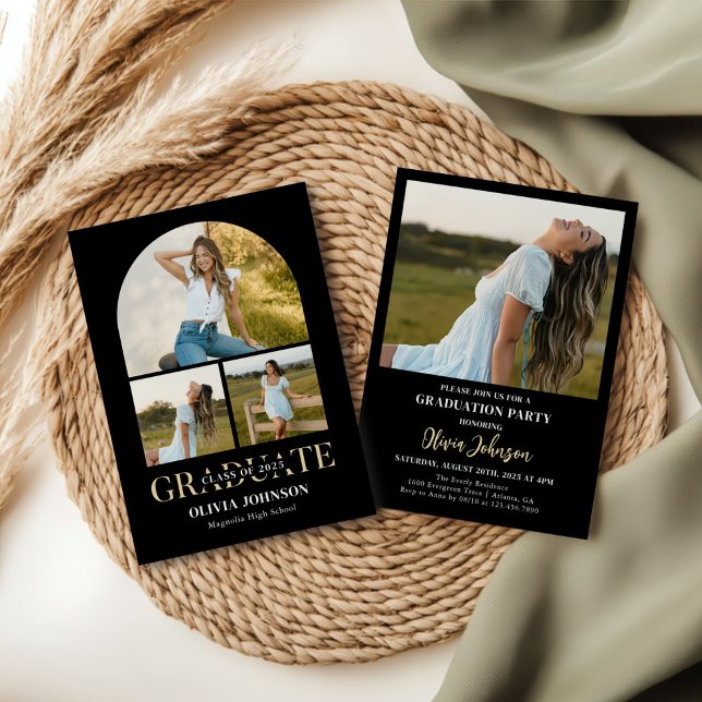 Invitation Arch Photo Graduation Party (Créateur téléchargé)