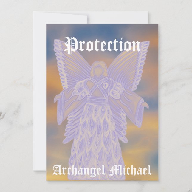 Invitation Archange de protection Michael-Personnaliser (Devant)